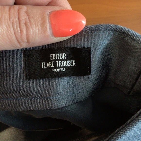 Women’s Express Editor High Waisted Trouser Flare Pant Size 14L - Picture 9 of 12